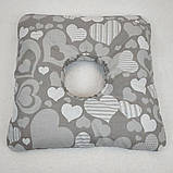 Ректальна подушка під час геморою квадратна з наволочкою у разі геморою та травм копчика 42*42*4.5 см Лежбока, фото 3