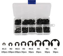 Шайби Стопорні Швидкознімні Ø 1.5-6 мм Набір 550 шт DIN 6799 Spec (SP-068550)