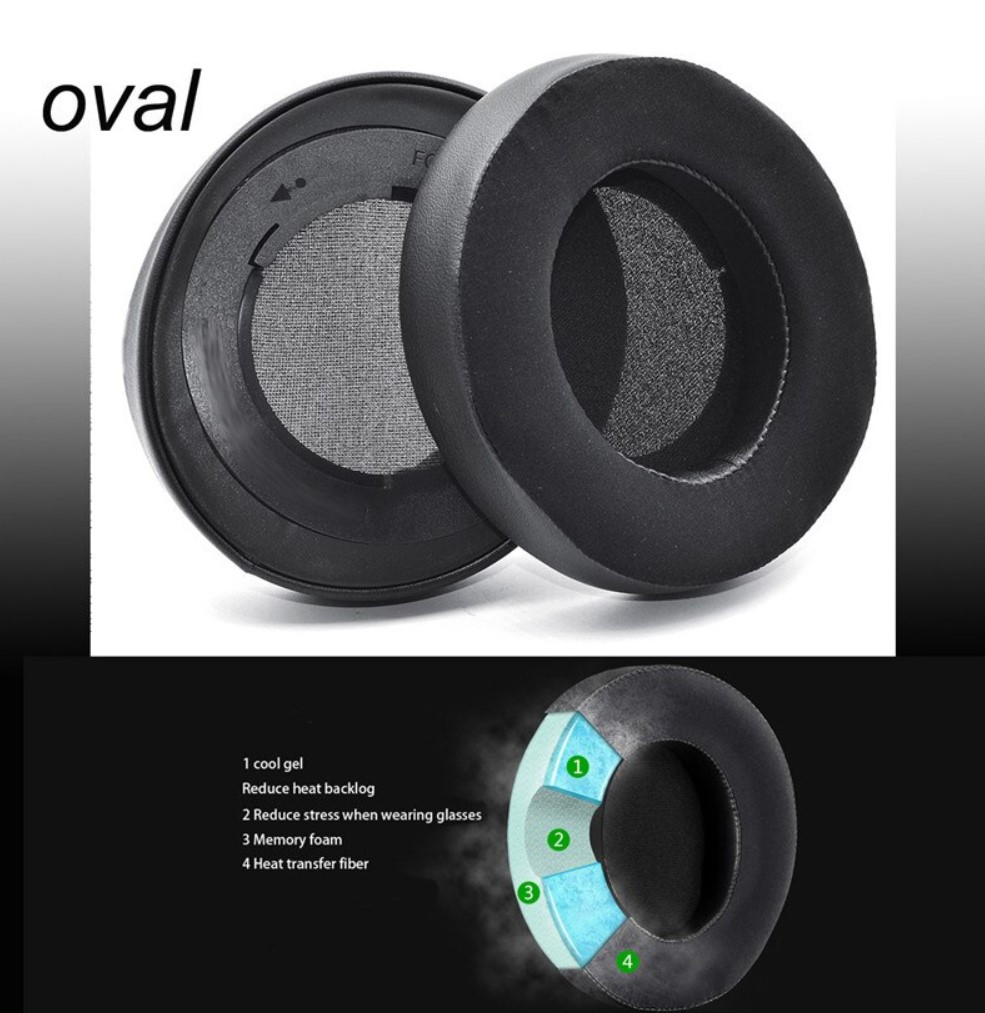 Амбушури для навушників Razer Kraken Pro V2 Tournament Edition Kraken 7.1 Chroma Матеріал Охолоджувальний гель, фото 1