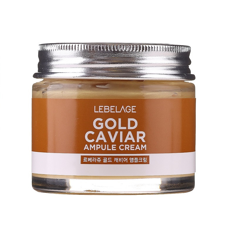 Омолоджуючий крем з золотом і екстрактом ікри Lebelage Gold Caviar Ampule Cream 70 мл