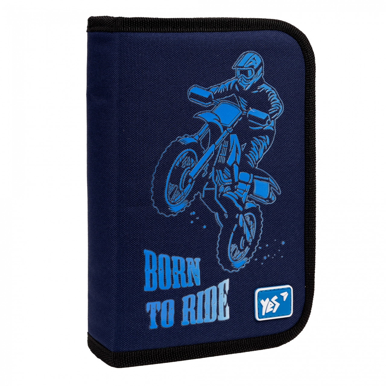 Пенал твердий YES одинарний з клапаном HP-03 Born to Ride 533420
