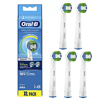 Насадки Precision Clean Oral-b eb20 (5 шт) Орал би браун насадка змінна прецишит на зубну щітку браун