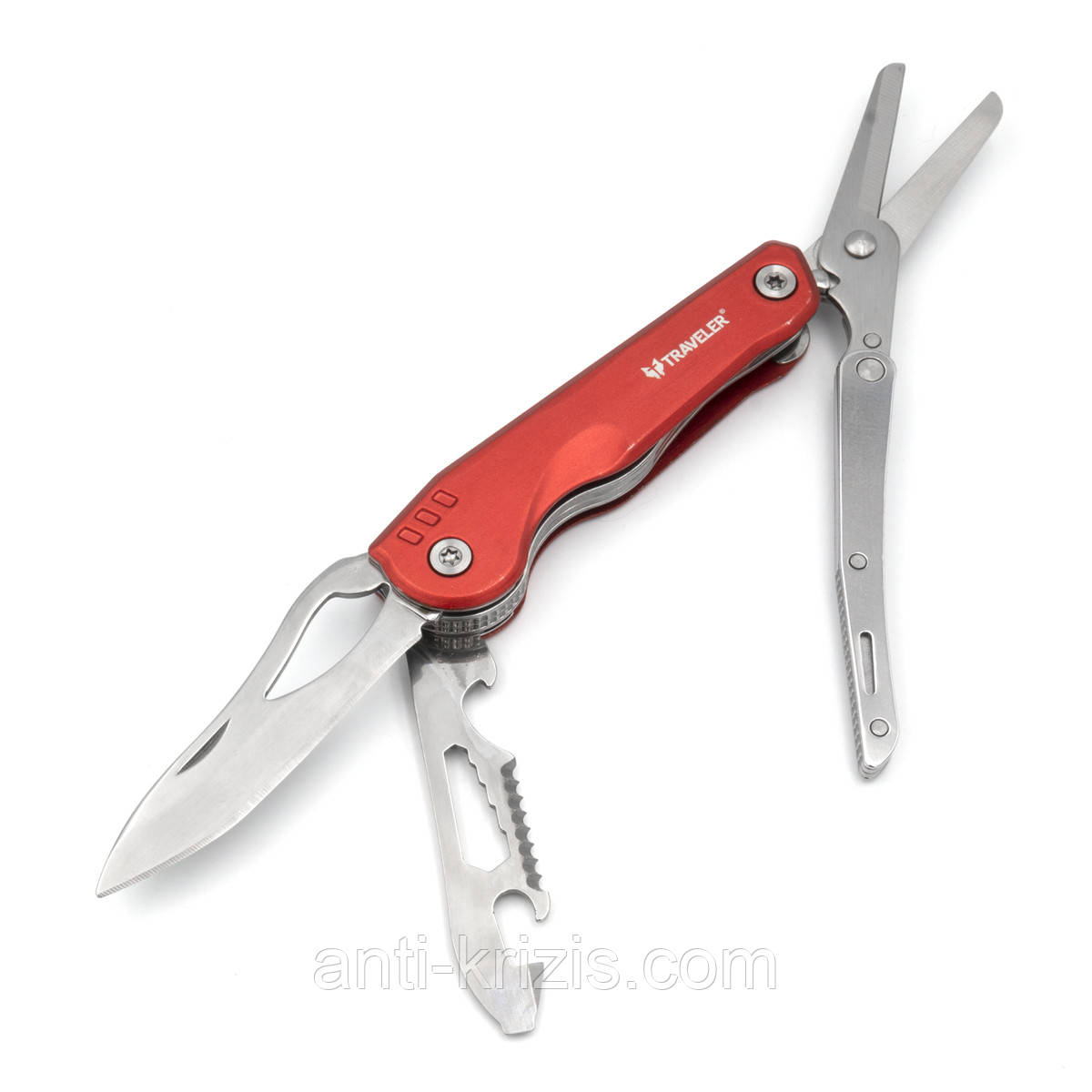Багатофункціональний ніж Traveler MS026G Червоний