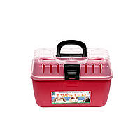 Бокс для транспортировки домашних животных (грызунов) Twister 29x19x18 см розовый