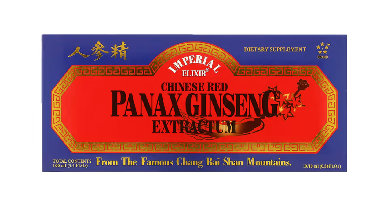 Imperial Elixir Chinese Red Panax Ginseng Extractum 10 Bottles x 10 ml