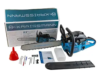 Німеччина. Бензопила Kraissmann Turbo KS 60 Куб.см, фото 1