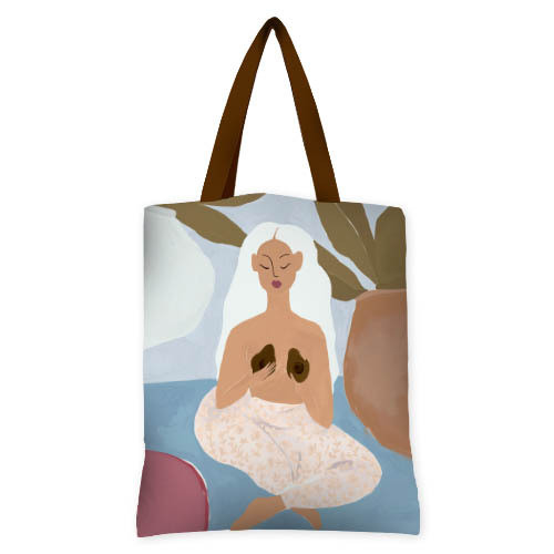 Сумка жіноча Original Девушка. Медитация 40x45 см (SV_23J019_BR), фото 1