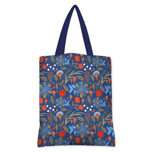 Сумка жіноча Original Красные цветы на синем фоне 40x45 см (SV_23J018_TSI), фото 1