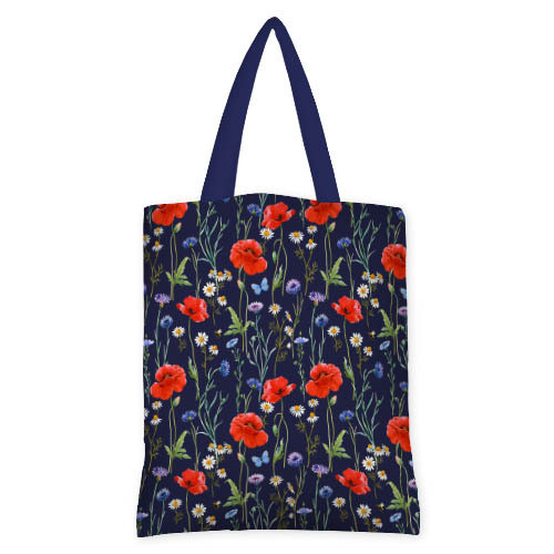 Сумка жіноча Original Маки, ромашки, васильки 40x45 см (SV_23J016_TSI), фото 1