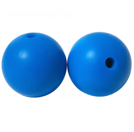 Намистина силіконова Ø15 мм, колір №26 синій, фото 1