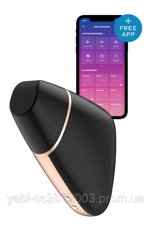 Вакуумний стимулятор клітора SATISFYER LOVE TRIANGLE BLACK