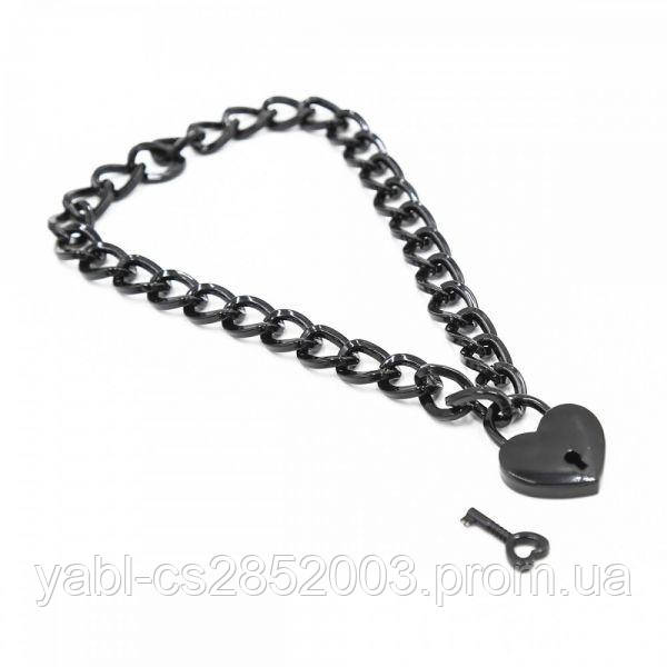 Нашийник із ланцюжка Heart, Black