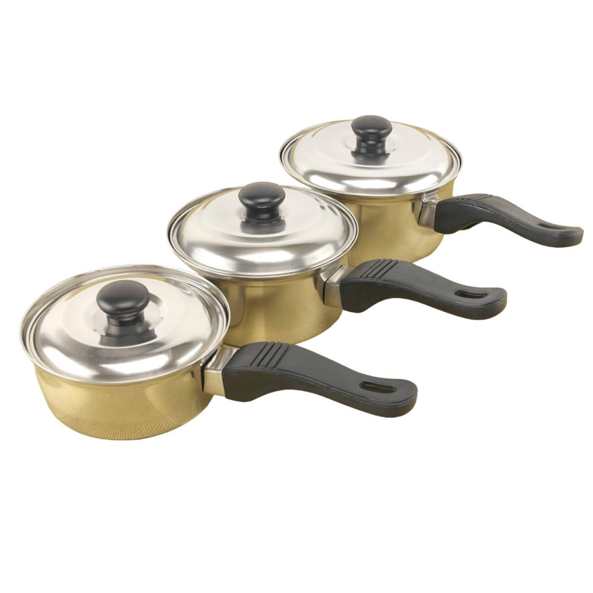 Ківші кухонні A-PLUS набір 3 шт 0.7 л, 0.8 л, 0.9 л (0776)