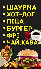 Банер "ПРОДУКТИ". Гарний дизайн. Замовити Друк на банері в найкоротший термін в Україні, фото 3