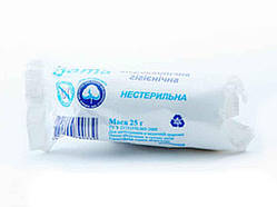 Вата медична нестер. 25гр (ролик) ТМ КАМПУС КОТТОН КЛАБ