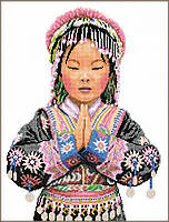 Набір для вишивки LanArte Thai hill tribe girl (Дівчина з тайського гірського племені) PN-0200967