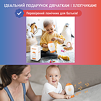 Генератор білого шуму для немовлят Ракета. З мелодіями та проектором зоряного неба., фото 6
