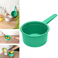 Ківш пластиковий 1 літр із ручкою Зелений