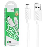 Кабель USB-Type-C Hoco X88 Gratified (3А/1м) белый