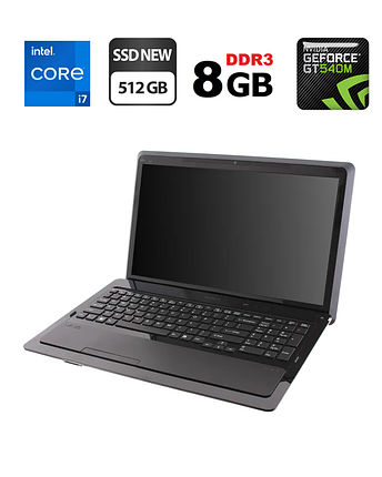 Ігровий ноутбук Sony VAIO PCG-81312M Black / 16.4" (1920х1080) IPS / Intel Core i7-2630QM (4 (8) ядра по 2.0 —, фото 2