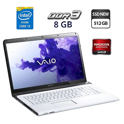 Ігровий Ноутбук Б-клас Sony Vaio SVE171E11M / 17.3" (1600x900) TN / Intel Core i3-3110M (2 (4) ядра по 2.4, фото 2