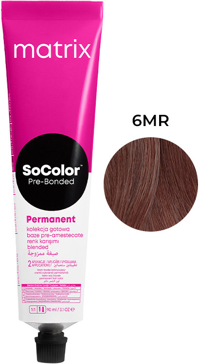 Крем-фарба для волосся PRE Bonded SOCOLOR.beauty тон 6MR, 90 мл Matrix