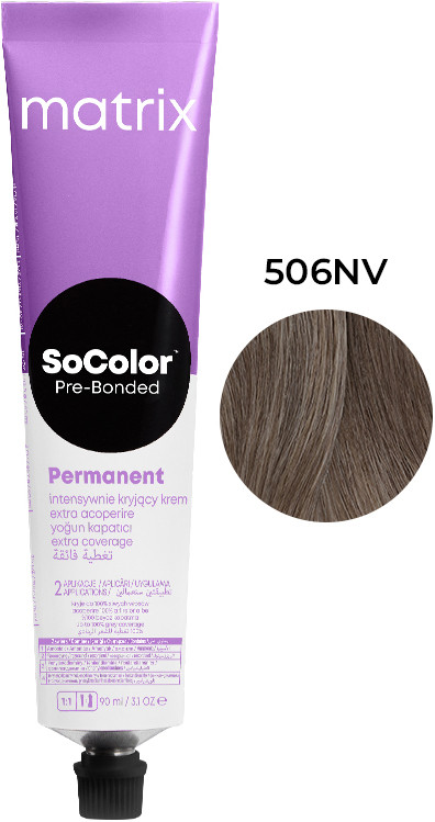 Фарба SOCOLOR PRE Bonded Екстра Кавередж, стійка крем-фарба для волосся, відтінок 506NV, 90 мл Matrix