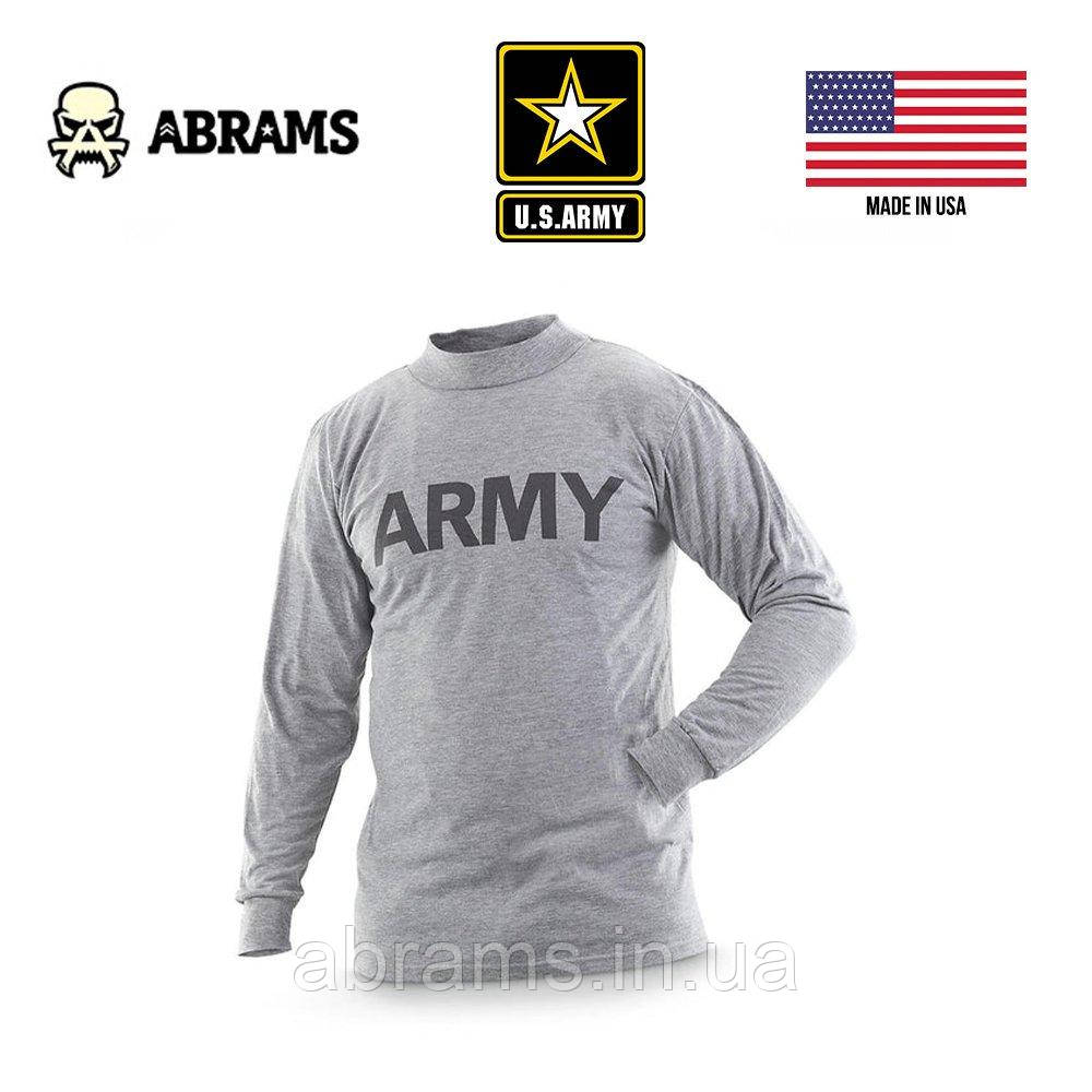 Лонгслів  US ARMY APFU Long Sleeved PT Shirt  | Grey