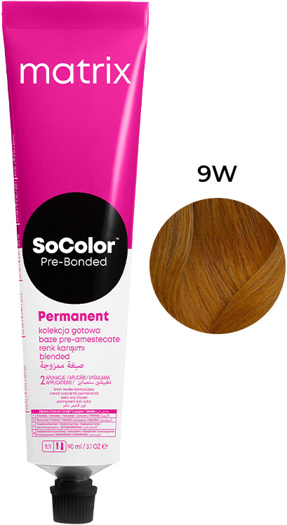 Крем-фарба для волосся PRE Bonded SOCOLOR.beauty тон 9W, 90 мл Matrix
