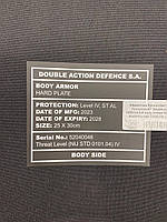 Керамічна бронепластина в бронежилет Double Action Defence S.A Body Armor Hard Plate Multi-Curved 25х30 cm |, фото 8