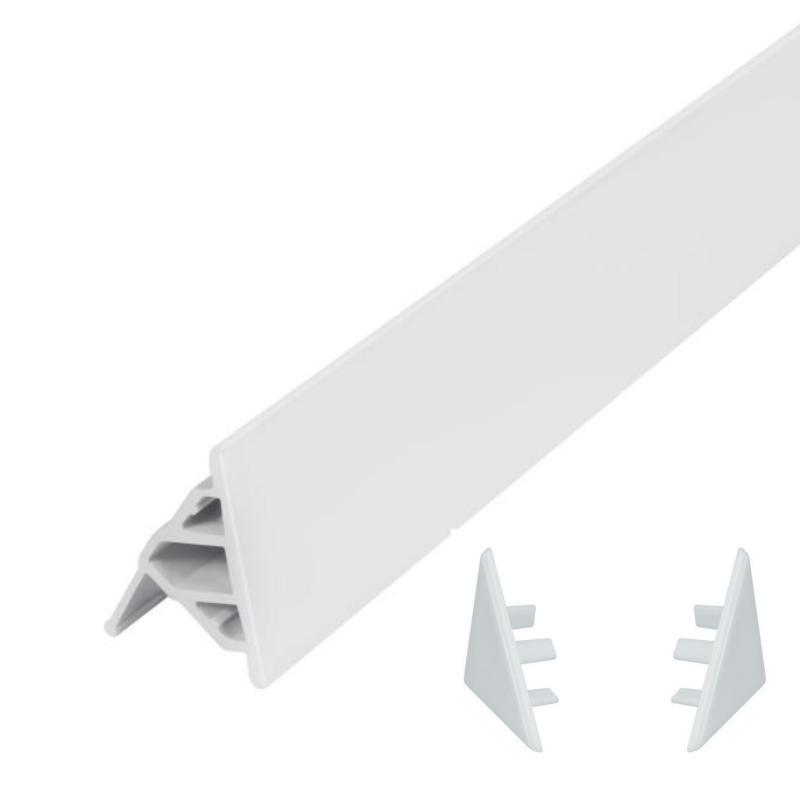 Набір декоративні планки для піддону та ванни (2x2м) + 2 ковпачки Qtap WCS022, фото 1