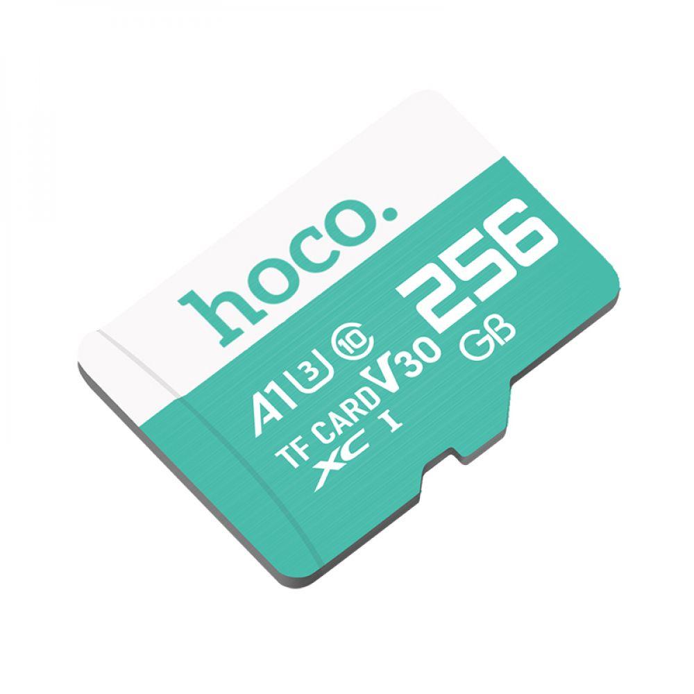 Карта Памяти Hoco MicroSDXC 256gb 10 Class Цвет Бирюзовый - фото 1 - id-p1893253971