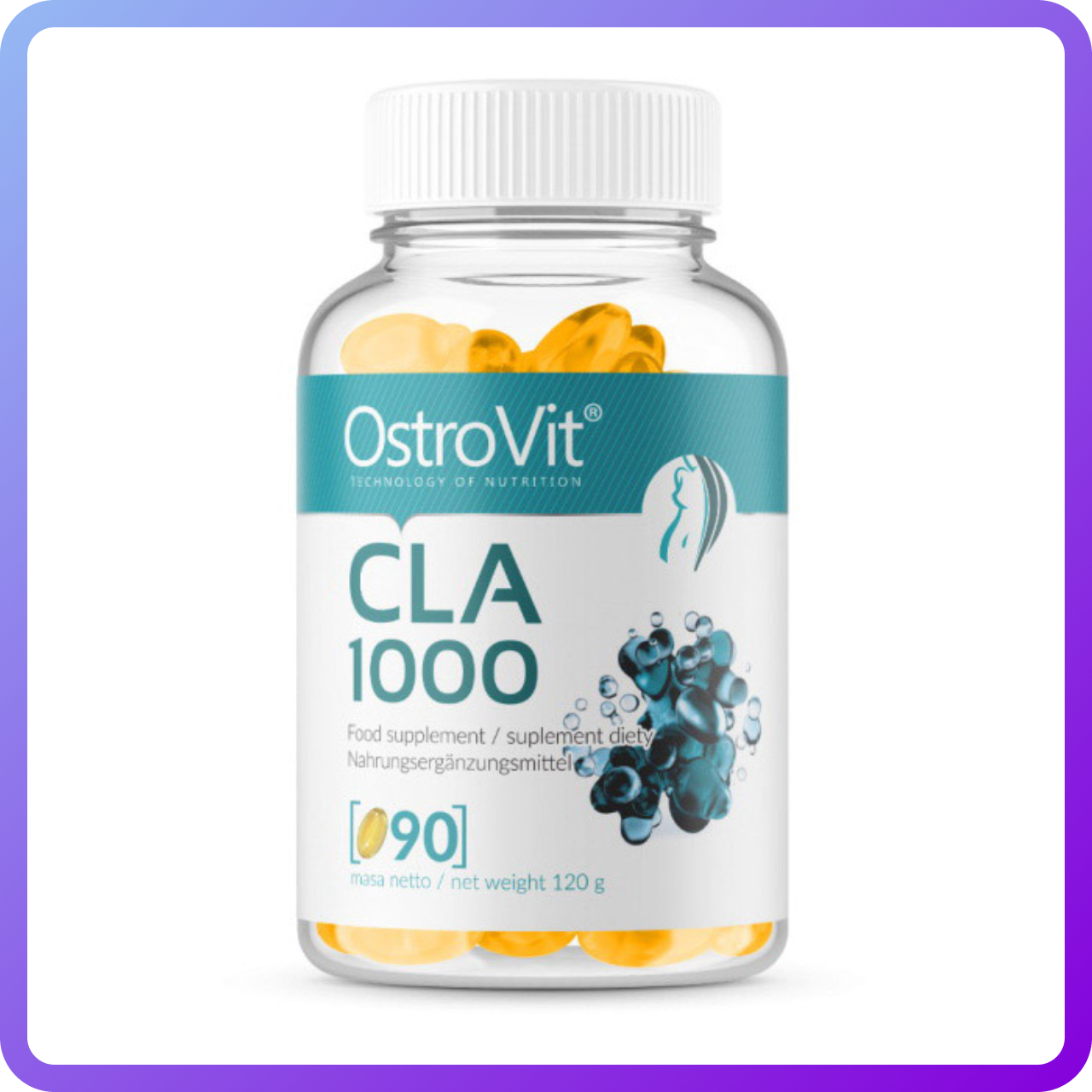 Жироспалювач OstroVit CLA 1000 90 капс (344508)