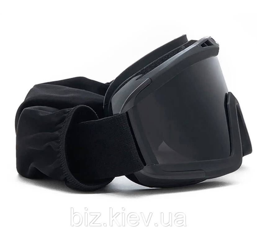 Тактичні окуляри Revision Goggles чорні для стрільби 3 лінзи