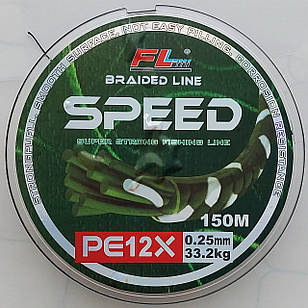 Шнур SPEED PE12X 0,25, 33.2 kg