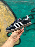 Мужские, женские кроссовки Adidas Samba White Black Gum