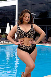 Купальник роздільний з високою посадкою БАТАЛ