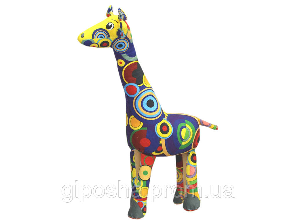 М'яка іграшка Копиця Жираф Веселка 50 см (00408-7)