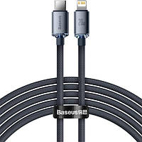 Кабель Lightning 2.0 m Baseus Crystal Shine Series (CAJY000301) чорний (коробка)