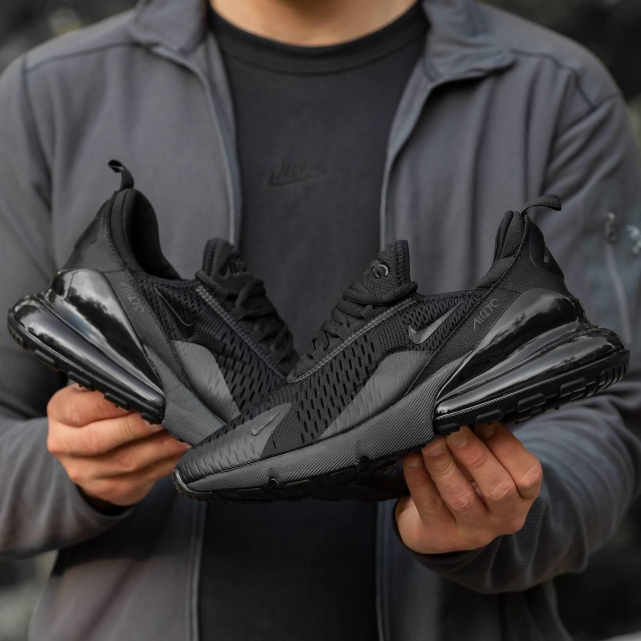 Nike air max 270 ladies black sale