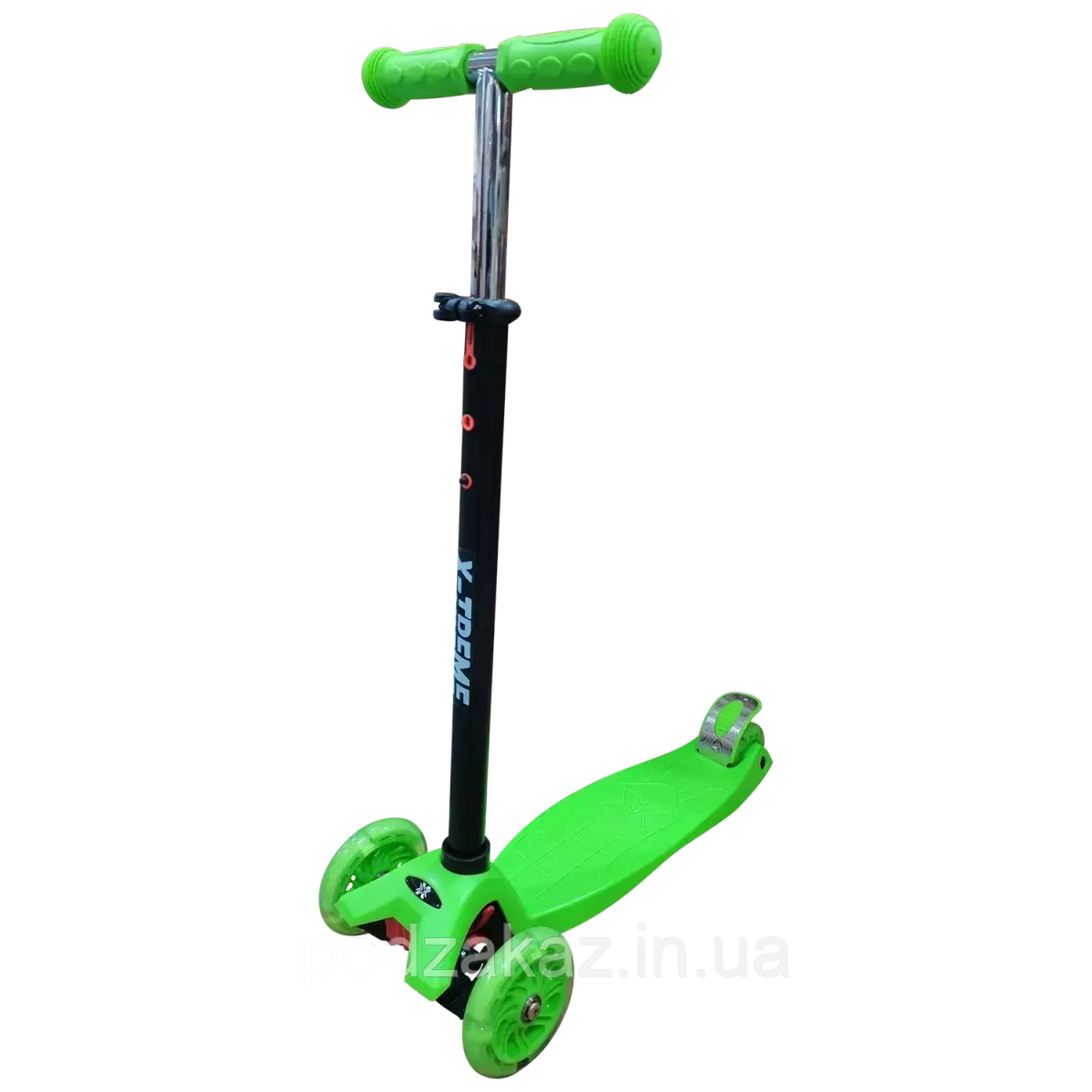 Дитячий самокат X-TREME KS-208 зелений HLZ, фото 1
