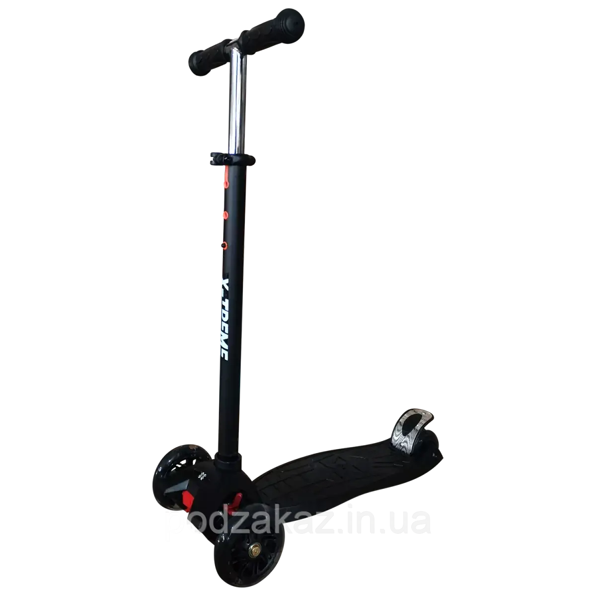 Дитячий самокат X-TREME KS-208 чорний HLZ, фото 1