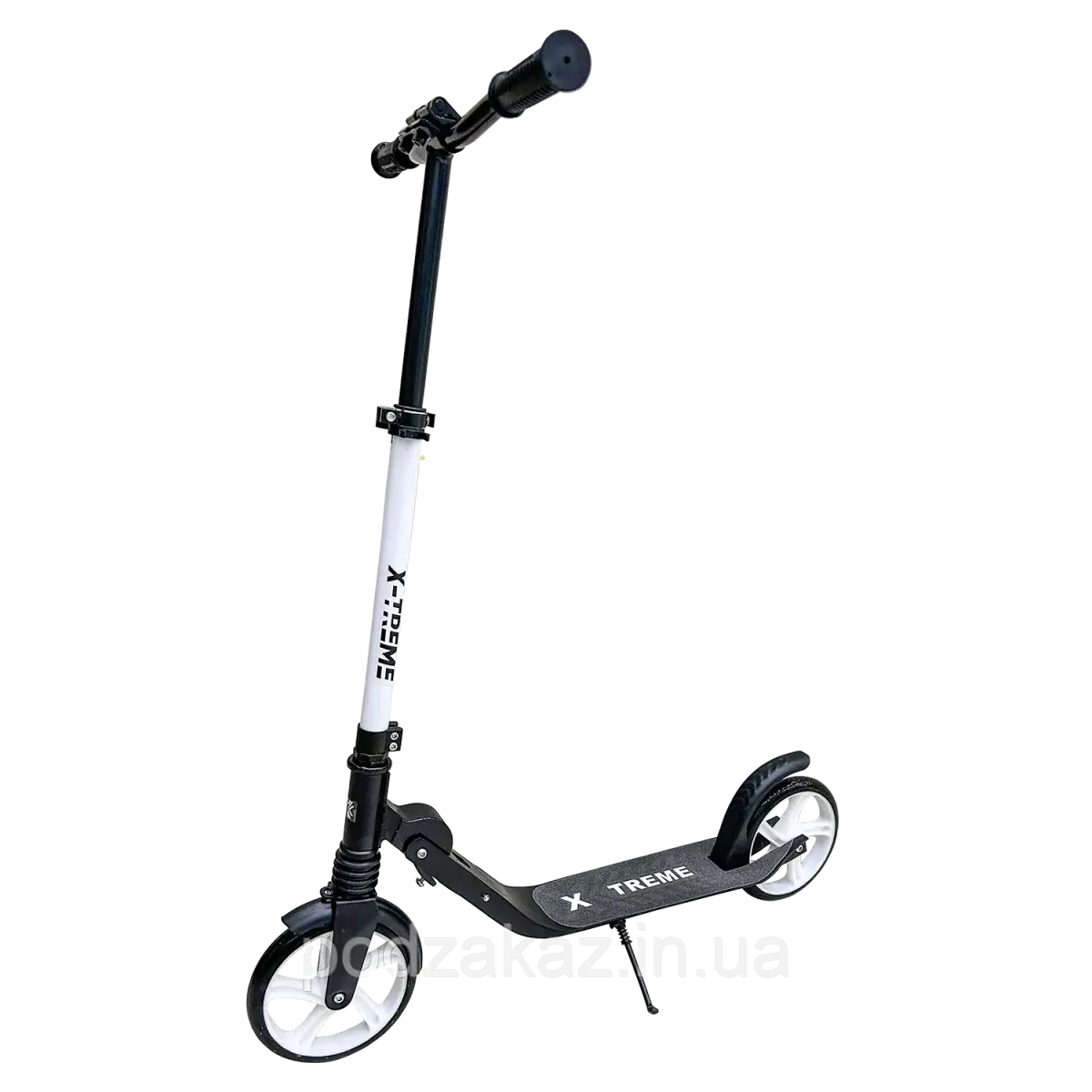 Підлітковий самокат X-TREME AS-2016АА біло-чорний HLZ, фото 1