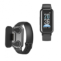 Фитнес браслет Smart+ TWS BT T89 | Смарт часы с наушниками | Спортивный трекер