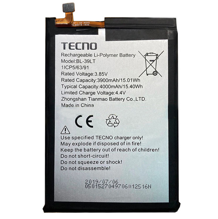 Акумулятор для Tecno Camon 12 CC7 (BL-39LT) 4000 mAh