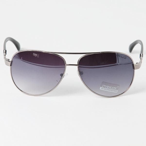 Окуляри темний пластик оправа тонований метал 32_3_64a3, фото 1