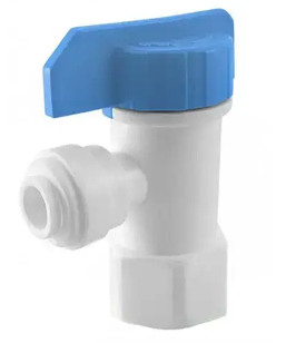 Кран кульовий для баків осмосу 1/4" трубка на 1/4" різьбу
