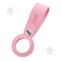 Чехол-брелок Armorstandart для AirTag Silicone Loop with Button Pink (ARM59157) ОСТАТОК! КОЛИЧЕСТВО УТОЧНЯЙТЕ