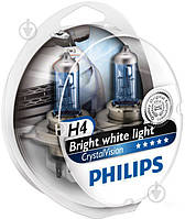 Лампа галогенная Philips Cristal Vision+2x H4 P43t 12 В 55 Вт 2 шт ОСТАТОК! КОЛИЧЕСТВО УТОЧНЯЙТЕ 2407