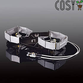 Газовий портативний пальник-пальник подвійний BRS-32. Для туристів і військових. (вага — 1.03 кілограма)